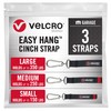 VELCRO Brand Easy Hang Cinch Straps for Garage Organization, 3
