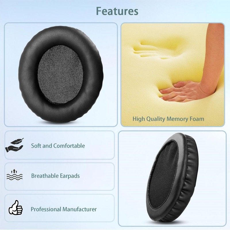 HAIZEEN Ear Pads Compatible with Ausdom ANC7 ANC 7 Wireless