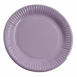 Pastel Round Paper Plates – 10 Pack – 23cm Disposable Party Plates – Assorted Colours – Ideal for Baby Showers, Birthdays & Picnics (Lilac)