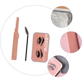Jabón para Peinar Cejas Transparente 3 Piezas Gel Fijador Natural 3 Piezas, Acabado sin Residuos, Moldeado Natural, para Maquillaje de Cejas y Uso Diario o Profesional