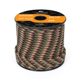 Abma Cord Paracord 550 Nylon Rope Paracord 4 mm Cords with 7 Core Strands Type III Survival Parachute Cord - Max. 250 kg (550 lbs) - Military Camo Series