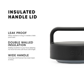 Simple Modern Food Jar for Hot Food | Stainless Steel Vacuum Insulated Leak Proof Lunch Storage for Smoothie Bowl, Soup, Oatmeal | Provision Collection | 12oz | Black and White Checkmate