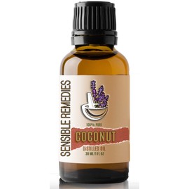 Sensible Remedies Coconut (Virgin) Oil 100% Pure and Natural Distilled 30 mL (1 oz)