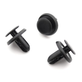 VVO Fasteners Black Plastic Clips Tailgate Trim Compatible with Some Mitsubishi Outlander (Including PHEV), ASX, Eclipse Cross, Mirage (Pack of 10 Clips)