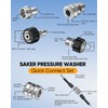 Saker Pressure Washer Hose Connector Set 10 PCS,Hose Adapter Set,Pressure