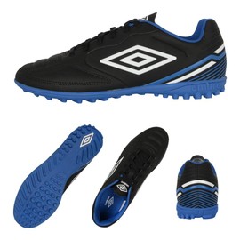 Umbro Men's Classico 13 Tf Soccer Turf Shoe, Black/White/Royal, 8