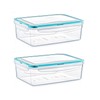 astor24 Mealprep Premium Food Storage Containers, 2 x 2600 ml,