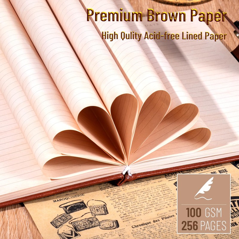 CAGIE Leather Journal for Men Magic Theme Lined Journals for