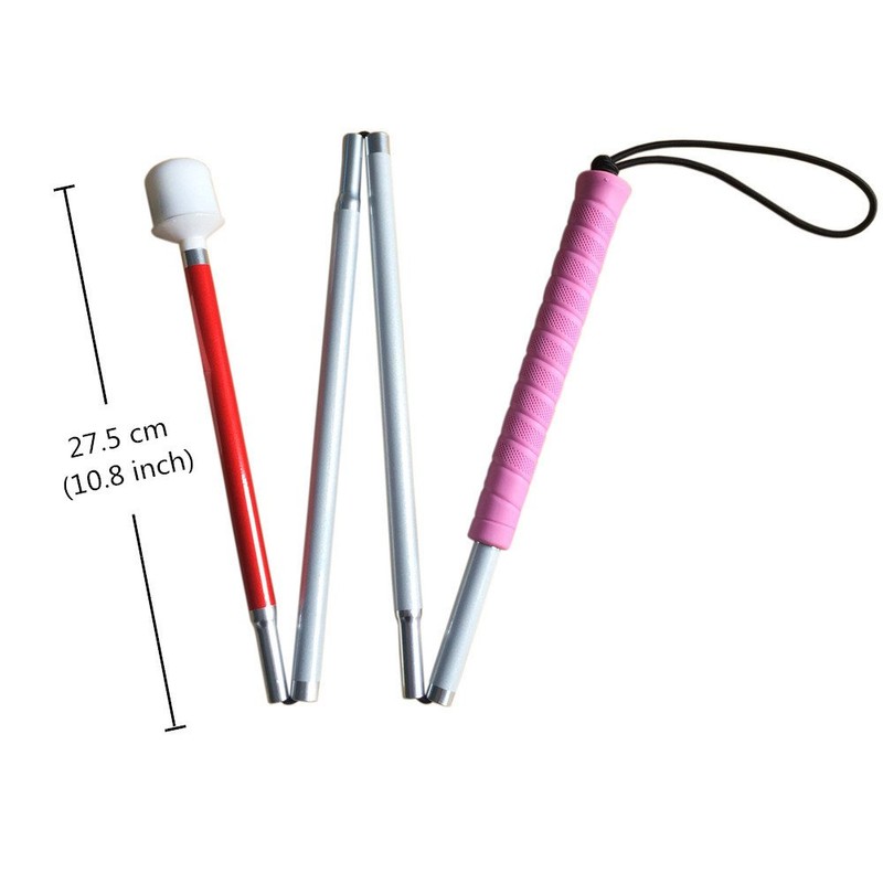 Blind for White Cane Folding Four Tier Aluminum 100 cm For