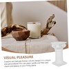 iplusmile 1Pc Stylish Resin Pillar Candleholder Ornament for Weddings Parties