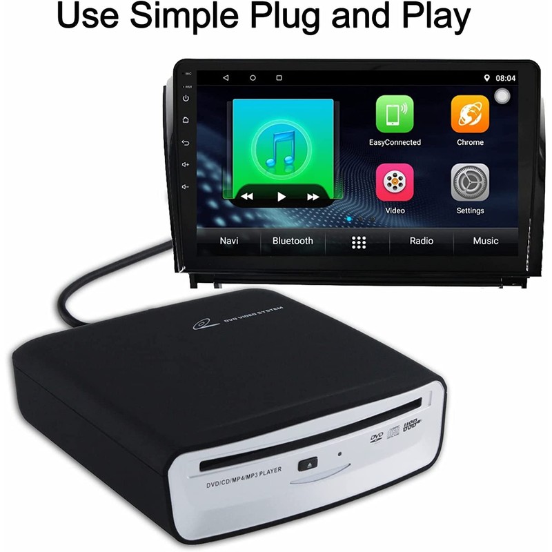 Reproductor de CD externo para coche, reproductor de CD USB