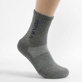 Men's Gray Right-Angle Spring Color Socks Double Ankle Band