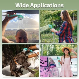 Swonder Portable Camping Shower with Intelligent Water Temperature Display | IPX7 Waterproof Rechargeable Battery Pump - Perfect Outdoor Camp Shower for Travel, Hiking, Pet Bathing