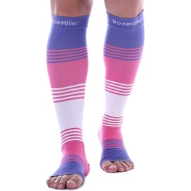 Doc Miller Premium Open Toe Compression Socks Dress Series 1 Pair 20-30mmHg