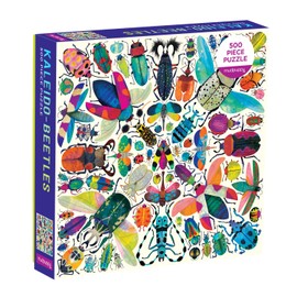 Mudpuppy Kaleido-Beetles Puzzle, 500 Pieces, 20” x 20” – Ages 8+ – Colorful Beetles Arranged in a Kaleidoscope View Pattern – Fun and Challenging, Perfect Family Puzzle, Multicolor