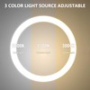 Lighted Makeup Mirror, 1x/10x HD Magnifier Dual Sided Mirror 360°