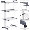 HOMIDEC Clothes Drying Rack, Oversized 4-Tier(67.7" High) Foldable Stainless Steel