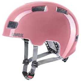 uvex hlmt 4 - Leichter Fahrradhelm f√ºr Kinder - individuelle Gr√∂√üenanpassung - waschbare Innenausstattung - ros√© - Grey - 51-55 cm