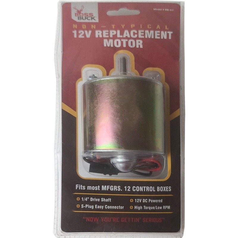 Boss Buck Large Heavy-Duty Motor 12V - Versatile Hunting Game