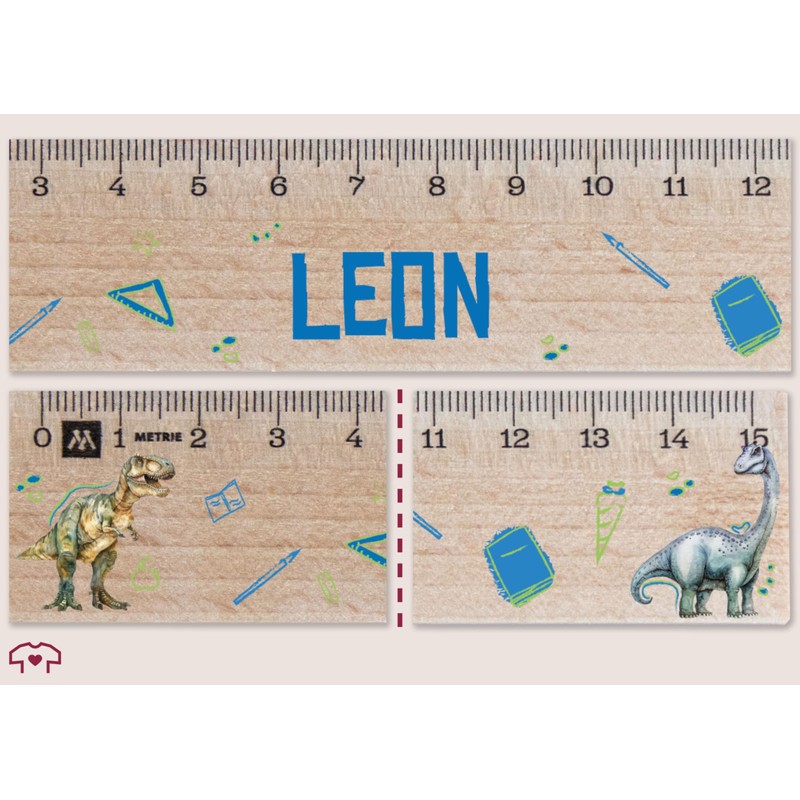 Wooden 15 cm - Dinosaur - First Day of School