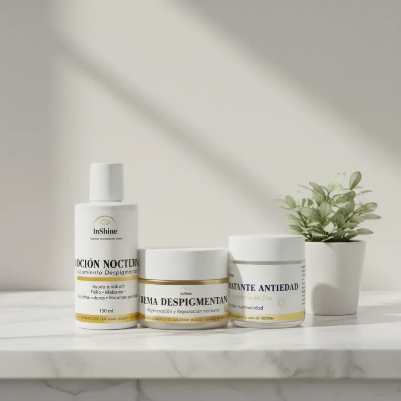 Tratamiento Desmanchador Quita Mancha Trio Paño Acne Melasma