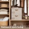 StorageWorks Large Clothes Storage Bins, Fabric Boxes with Divider Board,