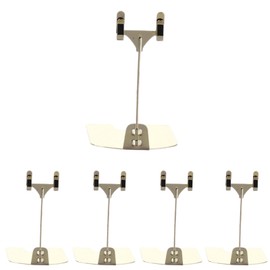 HaOhana Pop Stand, Desktop Clip, Mini Price Card, Set of 5, POP Price Tag Holder, Stylish, For Displaying, Gold, 3.9 inches (10 cm), Memo Holder, Advertising, Card Holder (Gold, 3.9 inches (10 cm)