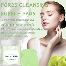40pcs Malic Acid Exfoliating Pads for Face And Body- Face Exfoliating Pad Aha/Pha - Moisturizing Pores Cleansing Bubble Toner Pads - All In One Cleansing for Facial Wipes Daily Care Use