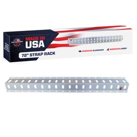 Pit Posse 72" Trailer Track Tie Down System Cargo Rail E L S Anchor Kit (1pk) Made in USA - Enclosed Trailer Garage Shop Truck Aluminum Ratchet Strap Rack Securing E-Track S-Track L-Track 6ft (1pk)