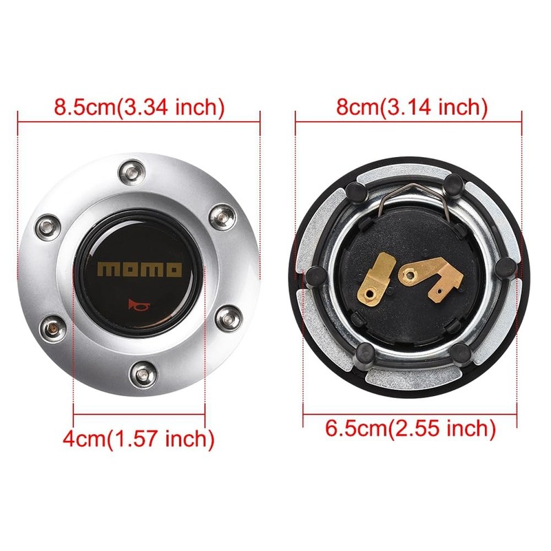 Jscarlife Automotive Steering Wheel Horn Button, Universal Modified Car Steering
