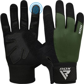 RDX Weight Lifting Gloves Gym Workout, Full Finger Touch Screen, Breathable Anti Slip Padded Palm Protection, Fitness Strength Training Powerlifting HIIT WOD Exercise, Men Women Adult & Kids Home Gym
