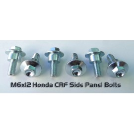 Specbolt 6pc Honda CRF250R CRF450R Side Panel Bolts '13-'16 Replaces OEM #90126-MEN-A70