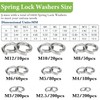 Vifmy Spring Lock Washers Assortment Kit(1000 Pack), M2 M2.5 M3
