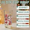 24PCS Christmas Deer UV DTF Cup Wrap Stickers