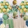 Paready Sage Green Gold Balloons, 60 Pcs 12 Inch Retro