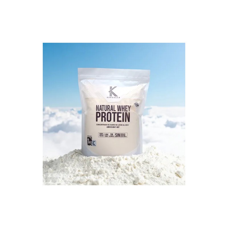 Kardagar Natural Whey Protein, Sin Sabor Bolsa 1 Kg