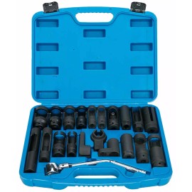 8milelake 21 Pcs Oxygen Sensor Special Socket Remover  for Removing Oil Pressure, Vacum US