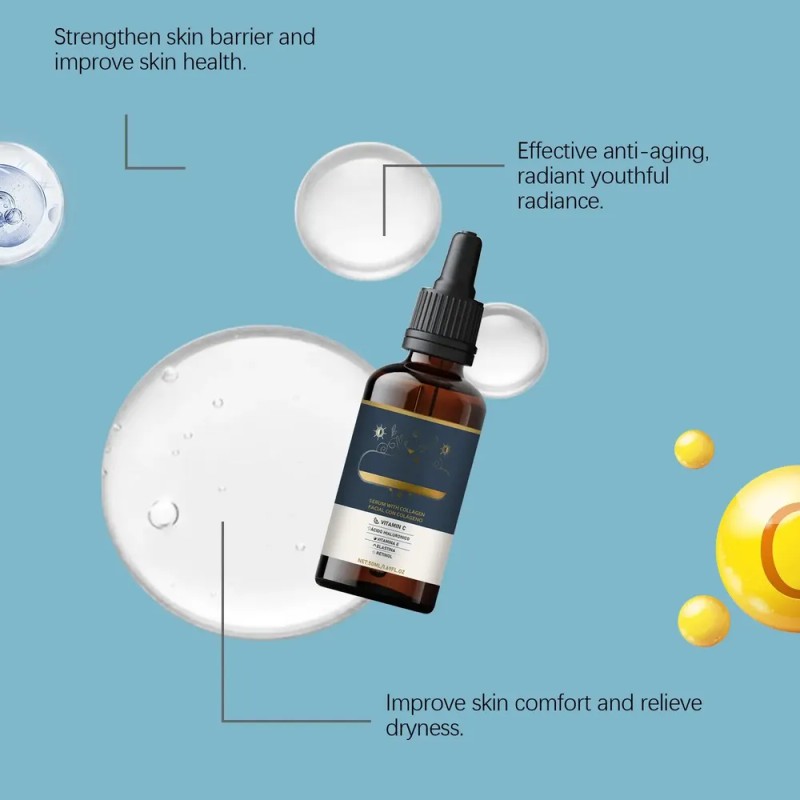 Vitamina C Colageno Acido Hialuronico Elastina Retinol 3pcs