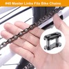 PAGOW 15pcs 40 Roller Chain Connecting Links, Master Connector Link,