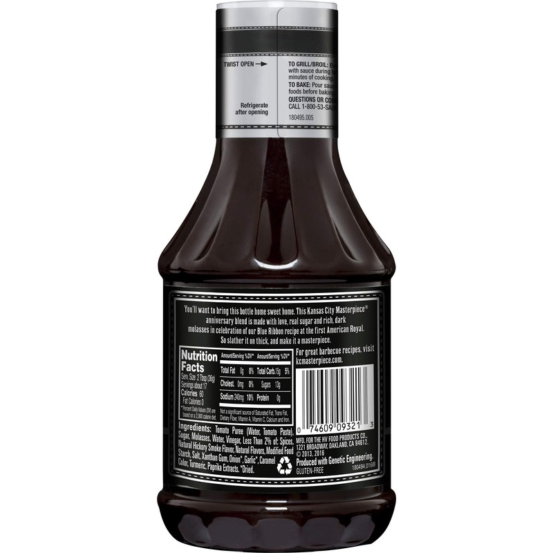 KC Masterpiece Kansas City Classic Barbecue Sauce, 21 Ounce (Pack