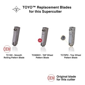 TOYO™ Glass Cutter Original Brass Handled Supercutter® - PATTERN BLADE [TC-10B]