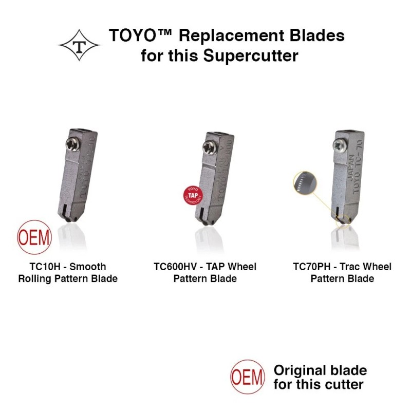 TOYO™ Glass Cutter Original Brass Handled Supercutter® - PATTERN BLADE