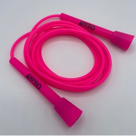 Ampro Adjustable Speed Skipping Rope - Jump Rope - Original - Skip - Skill - Training - Exercise (Pink)