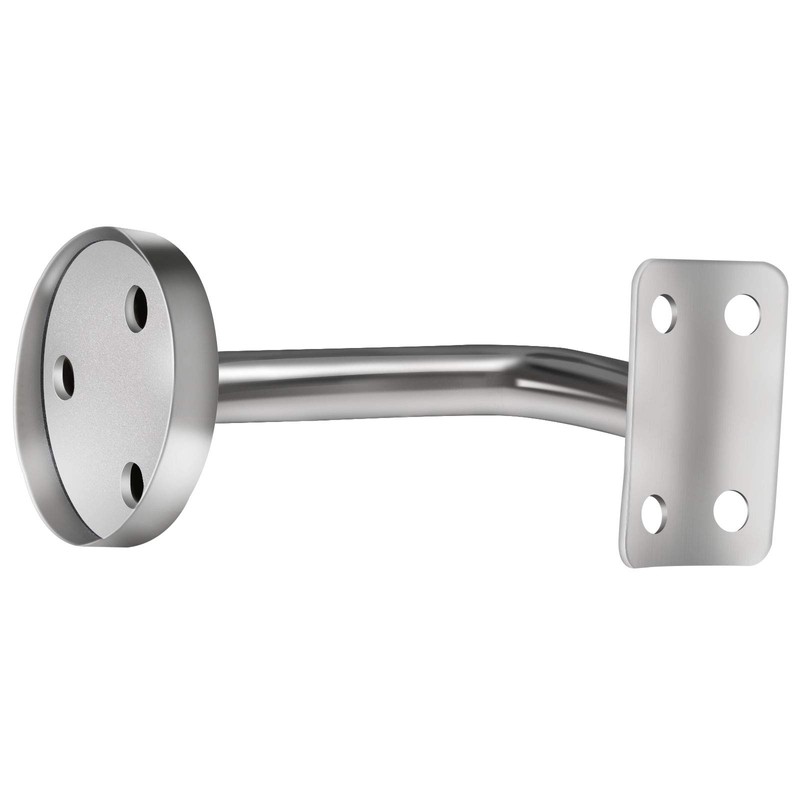 ZOENHOU 12 Pack Stainless Steel Handrail Brackets, Curved Handrail Brackets