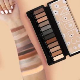 Paleta De Sombras Ojos Nude 3 Natural 12 Tonos Bys Cosmetics Multicolor