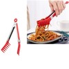 Red Stainless Steel Pasta Tong, Large 13" Stainless Steel Spaghetti