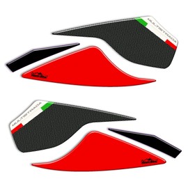 Resin Bike Motorcycle 3D Stickers Compatible with Ducati 2018 Multistrada 950 2018-2020. Mirrors Protections from Impact and Scratches. Pair of Resin Stickers - Made in Italy