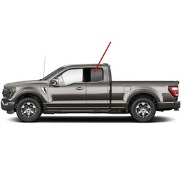 Privacy Driver Left Side Rear Door Window Door Glass Compatible with Ford F150 2015-2020 / F250 F350 F450 F550 2017-2022 Super Cab/Extended Cab Pickups Models