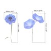 PATIKIL Transparent Flower Vinyl Stickers, 80 Sheet Waterproof PET Flowers