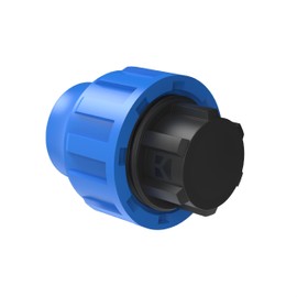 Kirchhoff Plastic End Piece 20 mm for HDPE Pipe 3 x 5 x Fittings Various Sizes DVGW Tested Drinking Water Quality Made in the EU, Black HDPE Fitting
